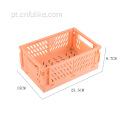 Home Desktop Stacked Organizer Folded Plastic Basket